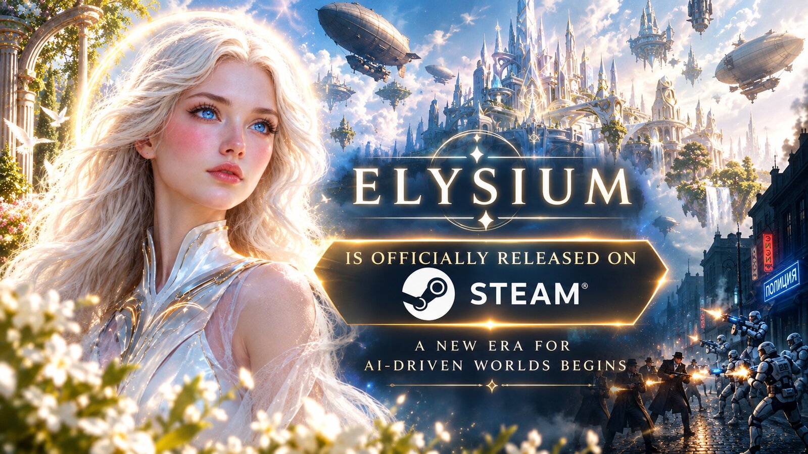 Elysia AI & Mercenary Games Announce: The ELYSIUM Steam Release